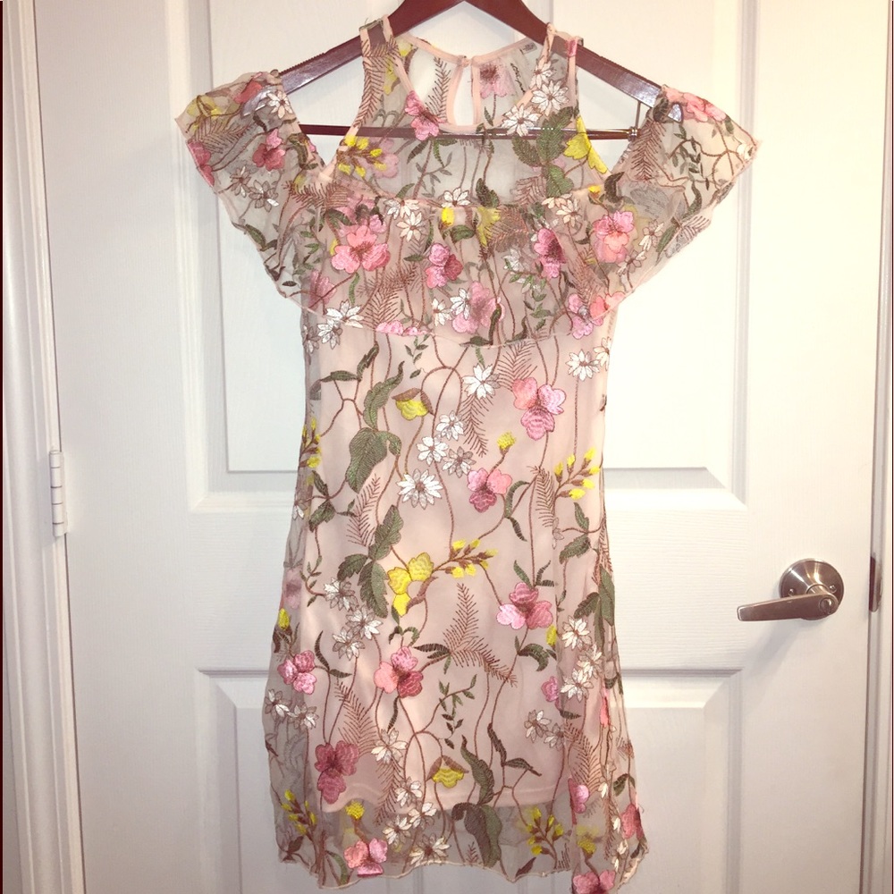 Pink/Multicolor Floral Dress
